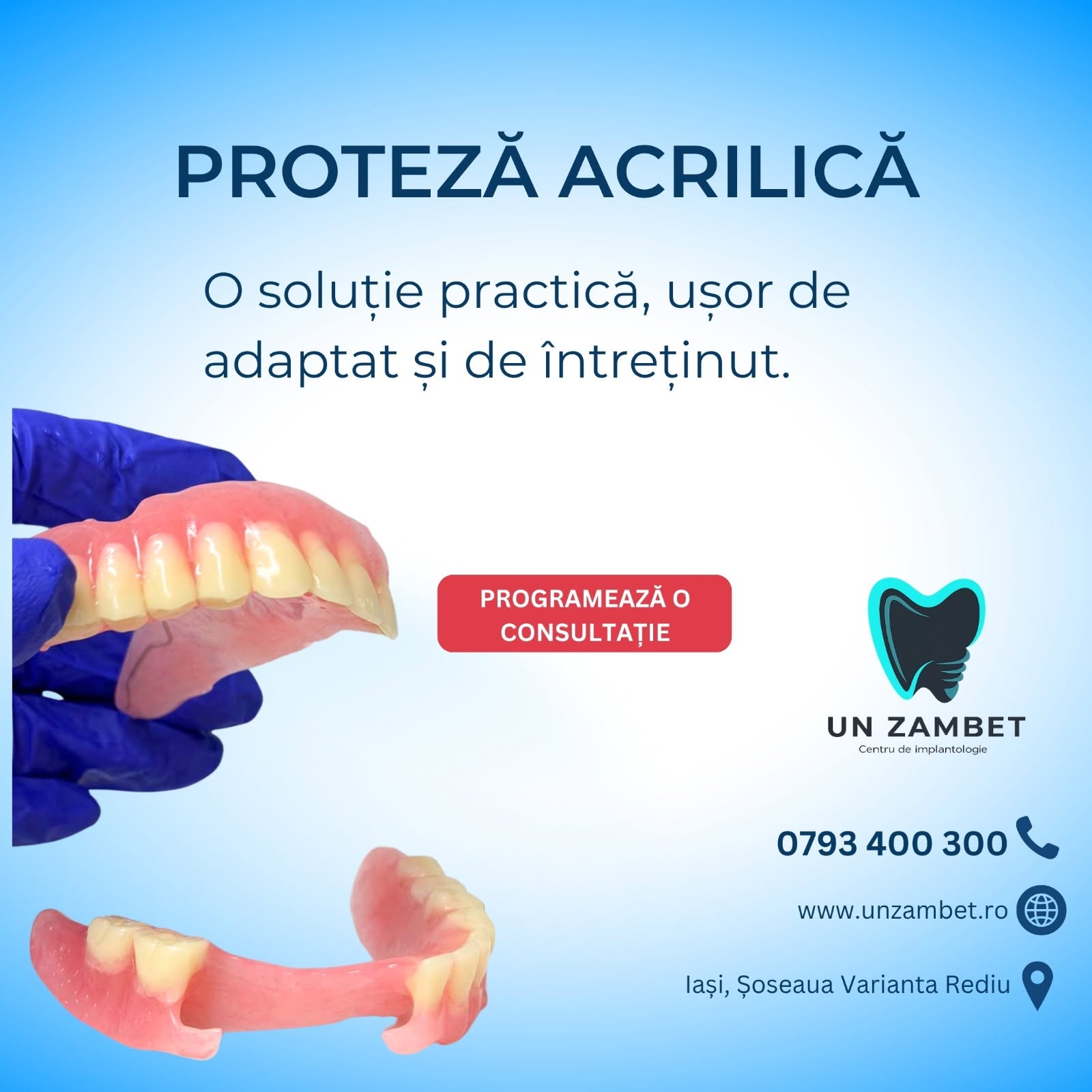 Proteză acrilică - Clinica Un Zâmbet Iași