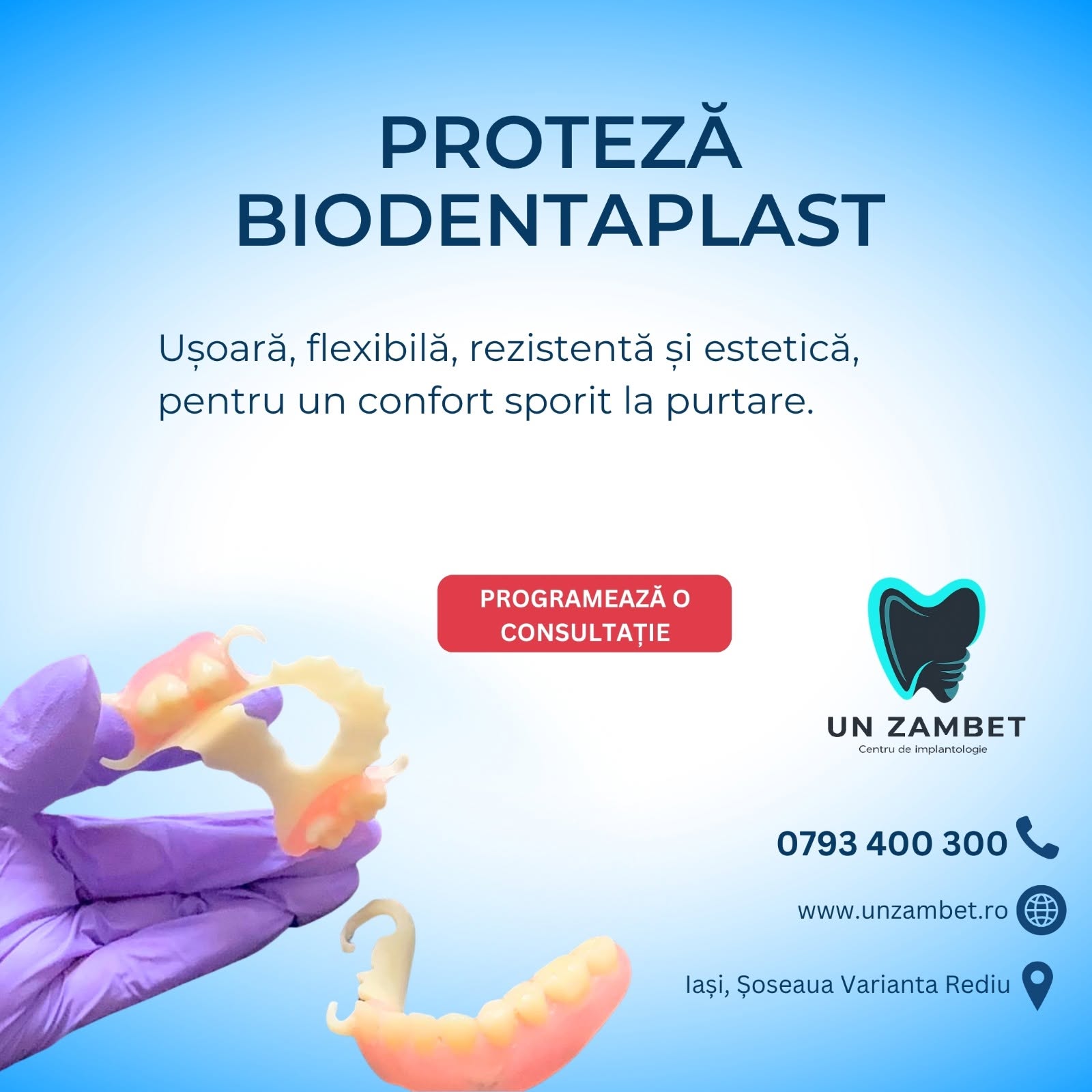 Proteză Biodentaplast - Clinica Un Zâmbet Iași